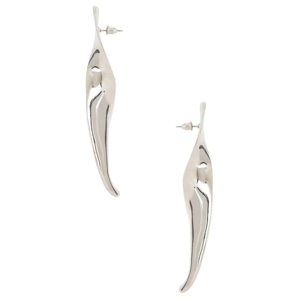8 Other Reasons Twist Earrings in Silver Womens Jewelry